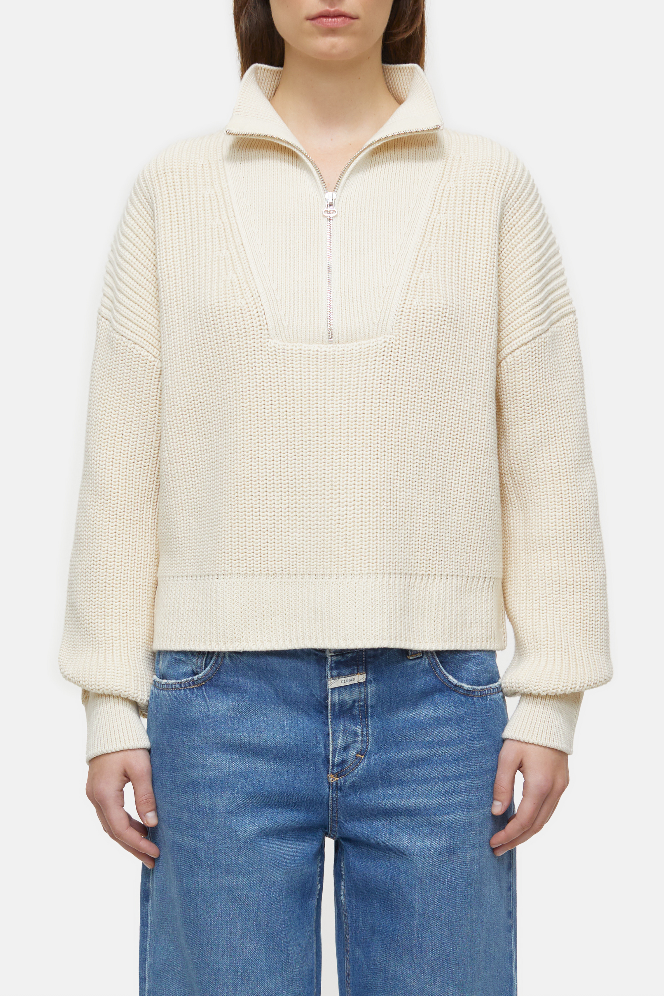 Cropped Troyer Pullover
