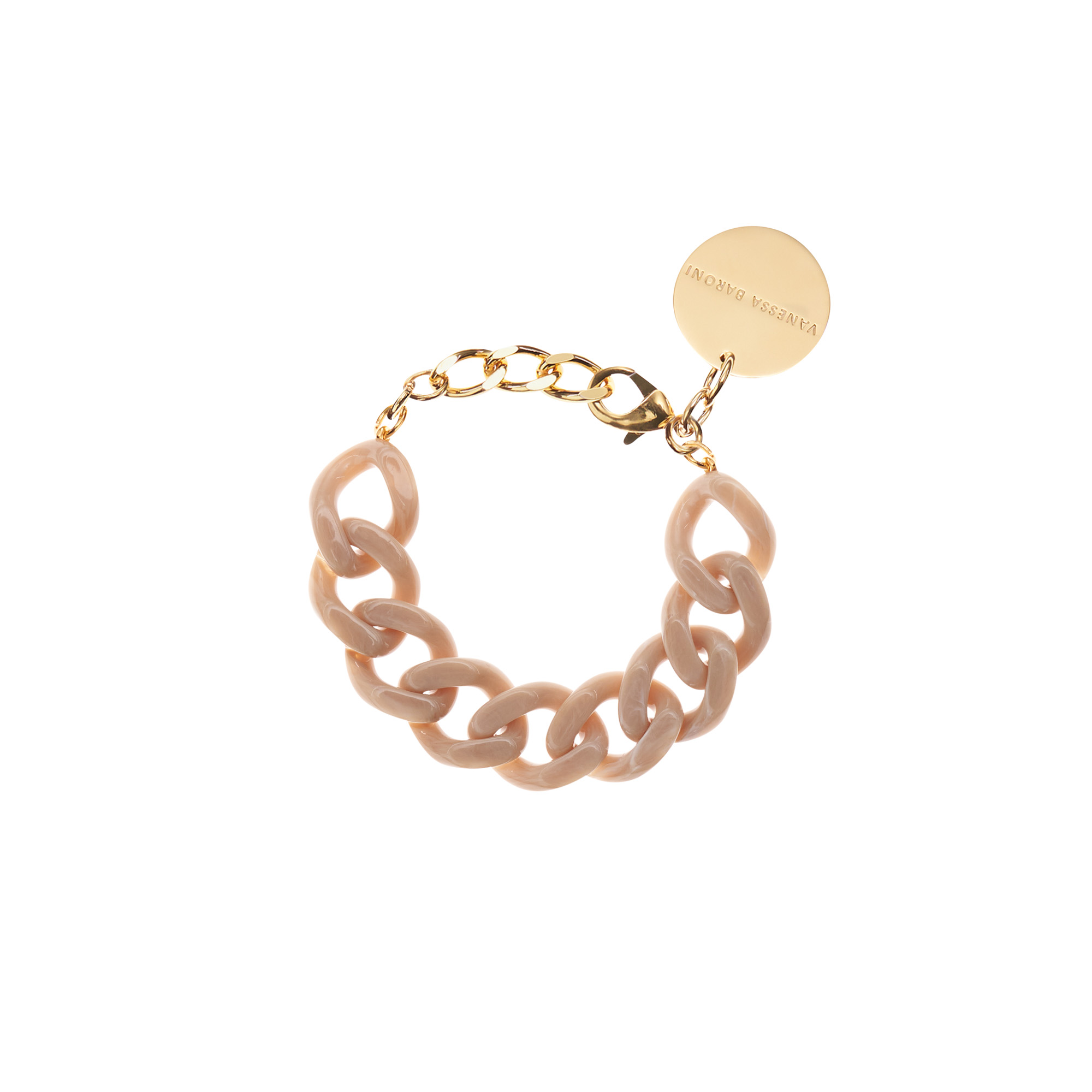 Flat Chain Bracelet Sand Marble
