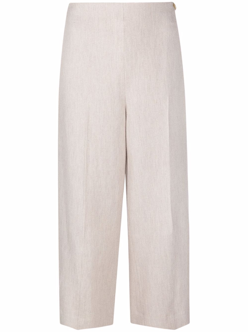 SIDE BUTTON CROP WIDE PANT / SIDE BUTTON