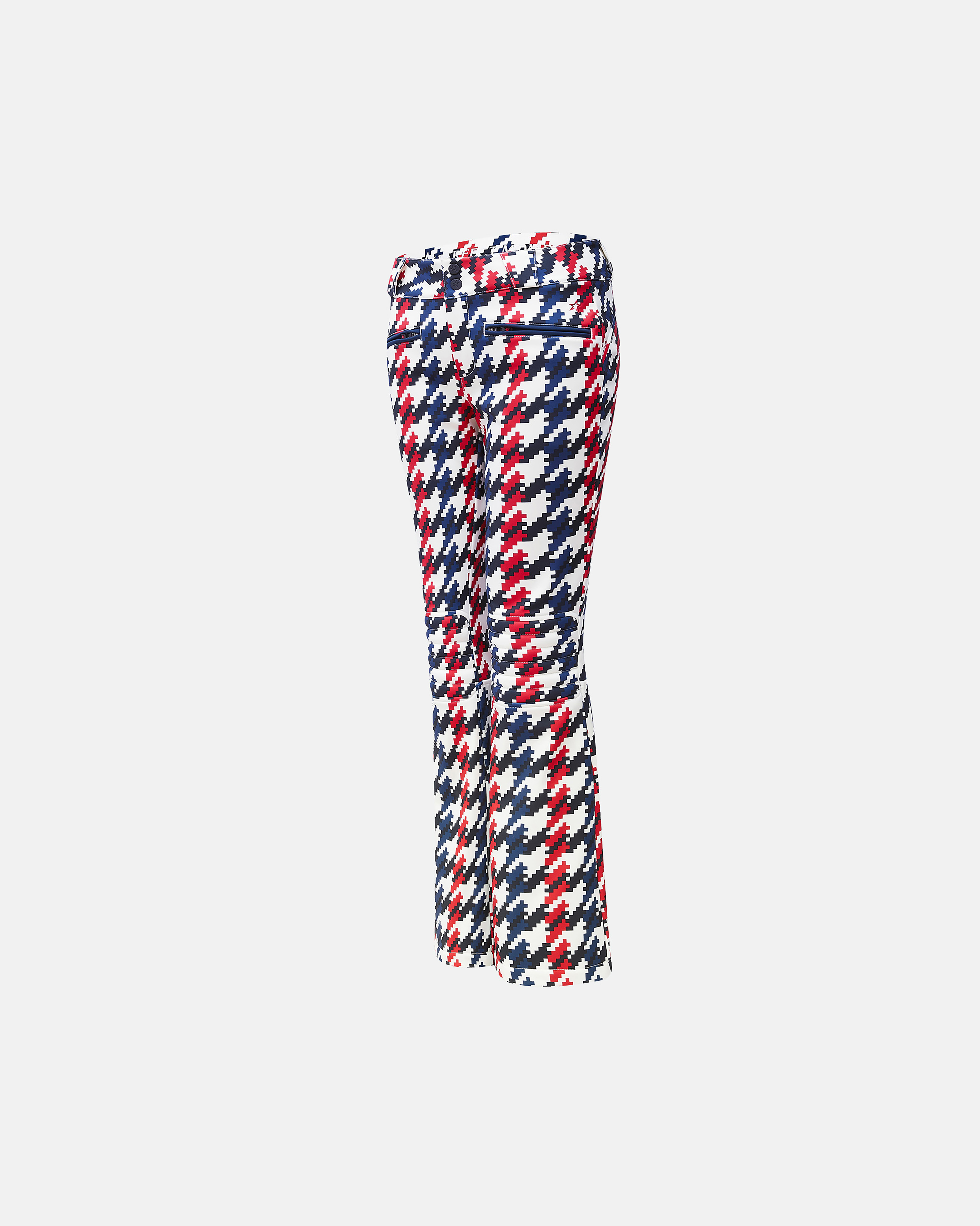 Houndstooth Aurora High Waist Flare Ski Hose - Grösse: M