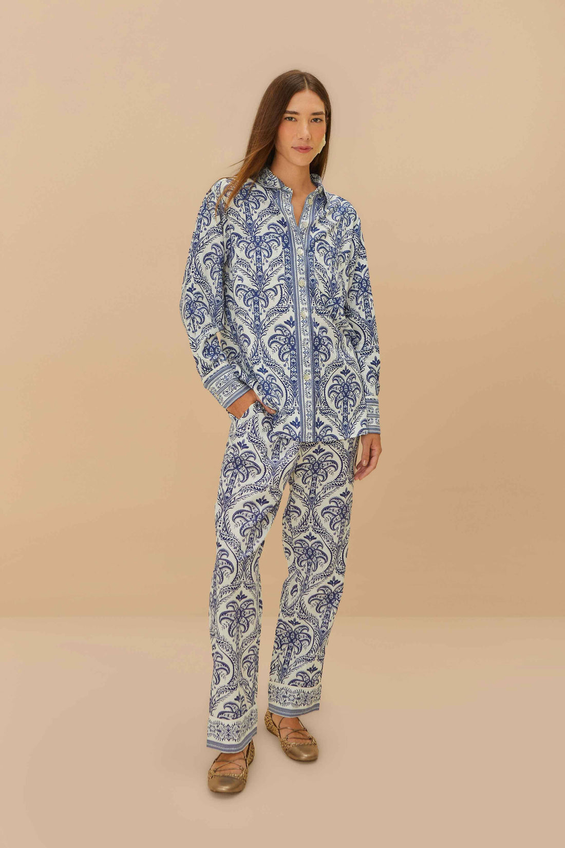 Off-White Tropical Cameo Pajama Hose