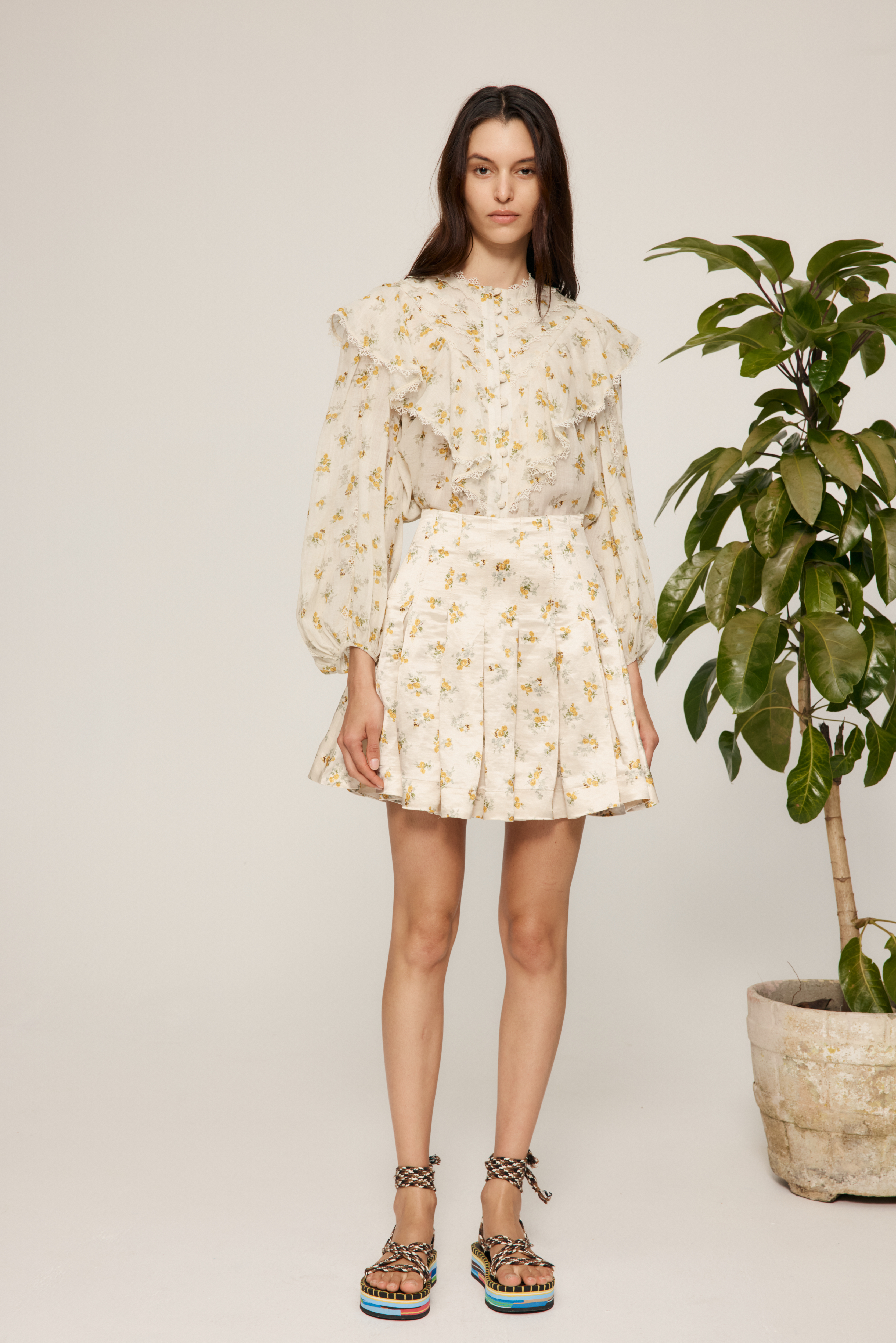 Bea Ruffle Bluse