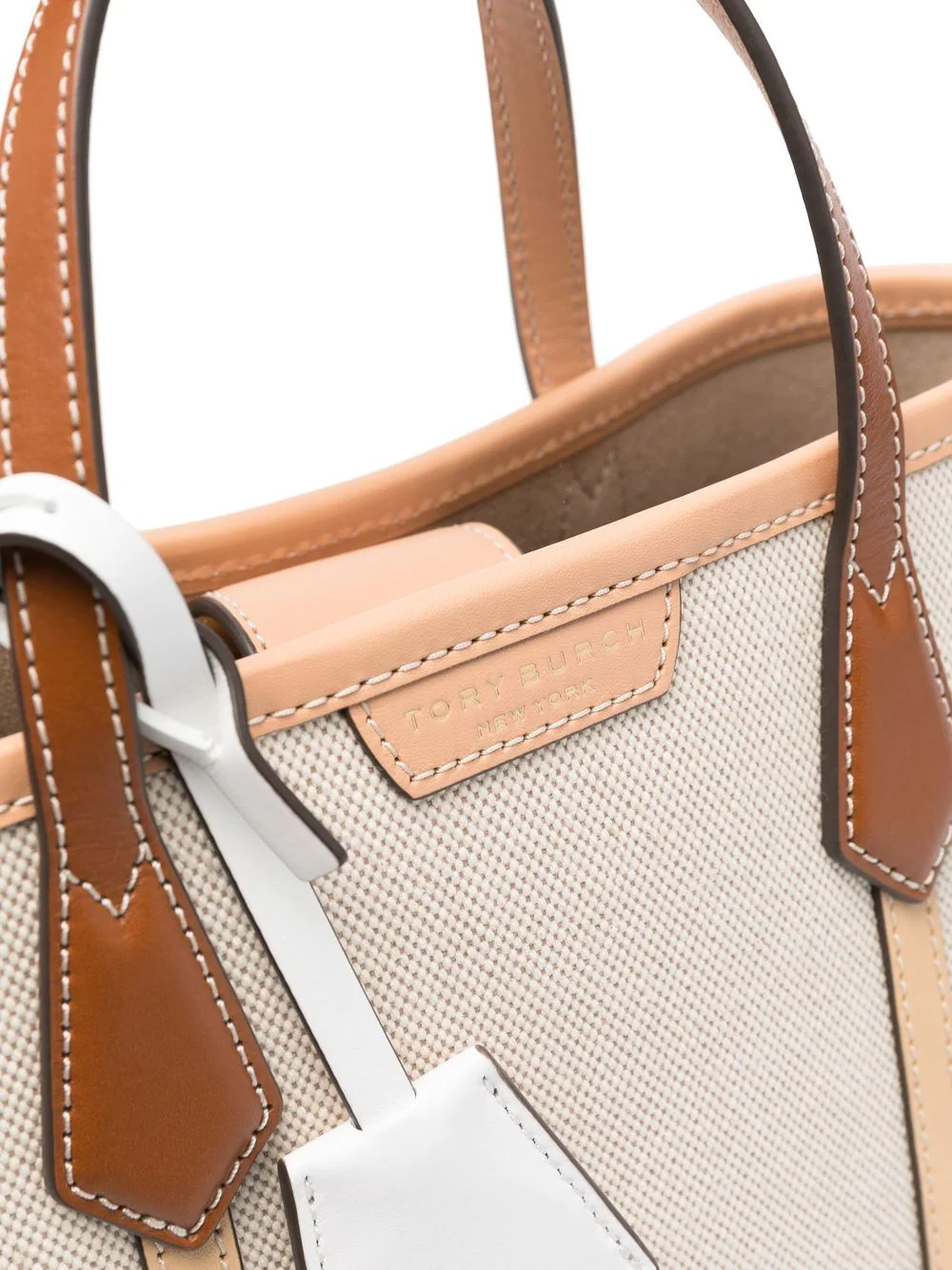 PERRY CANVAS TRIPLE- COMPARTMENT SMALL TOTE