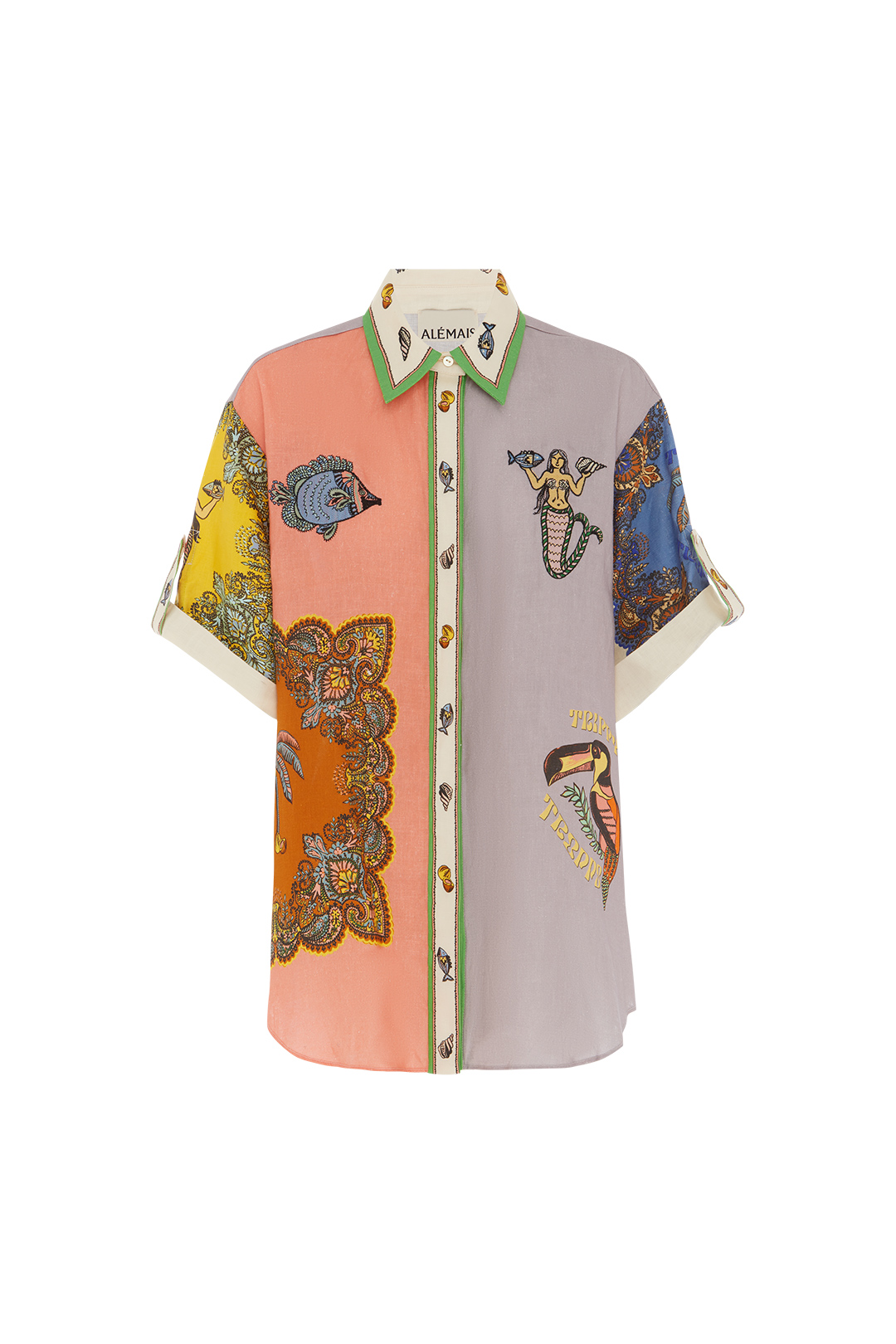 Trippy Troppo Embroidery Bluse