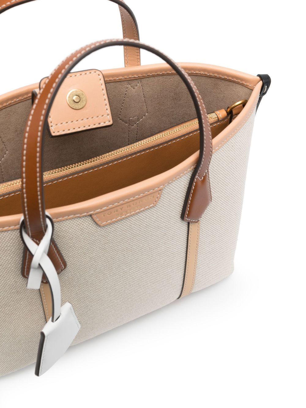 PERRY CANVAS TRIPLE- COMPARTMENT SMALL TOTE